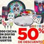 En HEB 50% de descuento en artículos de cocina con diseños del Día de Muertos