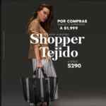 En Studio F llévate el bolso de temporada shopper tejido por compras desde $1,900 + $249 pesos
