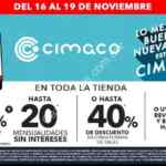 Ofertas Cimaco El Buen Fin 2018: Hasta 40% de descuento ó hasta 25% en monedero y 20 msi