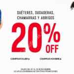 Ofertas de la semana Express: 20% de descuento en suéteres, sudaderas, chamarras y abrigos y más