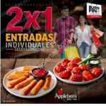 Promoción Applebees El Buen Fin 2018: 2x1 en entradas individuales