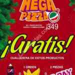 Promoción Benedettis Pizza: compra una Mega Pizza y llévate gratis refresco, papachas o pay