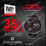 Promoción Cronometría El Buen Fin 2018: 35% de descuento en relojes