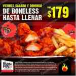 Promoción Las Alitas El Buen Fin 2018: bonelees ilimitados por $179
