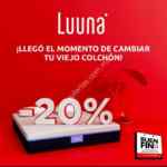 Promoción Luuna El Buen Fin 2018: 20% de descuento en colchones