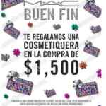 Promoción MAC Cosmetics El Buen Fin 2018: cosmetiquera de regalo
