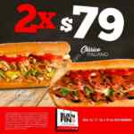 Promoción Quiznos El Buen Fin 2018: 2 subs a sólo $79 pesos