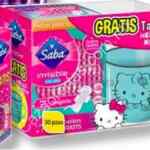 Promoción Saba de Taza de Hello Kitty Gratis en la compra de Saba Invisible