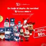 Promoción Soriana 50 años: Segundo a mitad de precio en todo el departamento de navidad