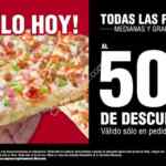 Promoción benedettis Cyber Monday 2018: Pizzas medianas y grandes a mitad de precio
