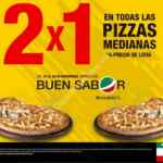 Promociones Benedettis Pizza El Buen Fin 2018: 2x1 en pizzas medianas y 30% de descuento en Mega Pizza