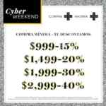 Cyber Weekend Osom: Descuentos escalonados de hasta el 40%
