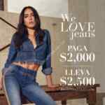 Promoción Studio F We Love Jeans: Descuento de $500 en compras de $2500 si llevas unos jeans de última colección