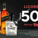 Promoción Rappi de hasta 50% de descuento en pedidos de vinos y licores
