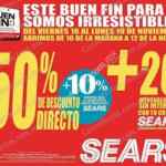 Ofertas Sears El Buen Fin 2018: Hasta 50% de descuento + hasta 20 meses sin intereses