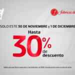 Última Venta Nocturna Fábricas de Francia 30 de noviembre y 1 de diciembre 2018: hasta 30% de descuento