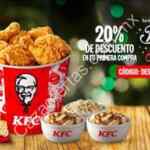 Código KFC de 20% de descuento en tu primera compra en línea