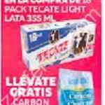 Combo Loco HEB gratis carbón Economax en la compra de pack Tecate Light