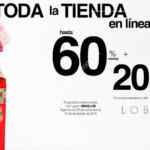 Cupón LOB tienda online: Hasta 60% de descuento + 20% adicional