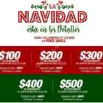 Cupones de Navidad Price Shoes: $100 a $500 de descuento en compras a partir de $1,000