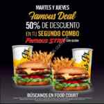 En Carls Jr segundo combo Famous Star con queso a mitad de precio los martes y jueves