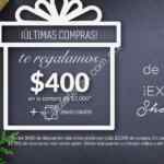 En Home Store $400 de descuento en compras de $2000 o más en su tienda en línea