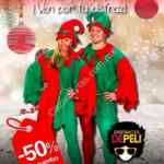 En disfraces de Peli 50% de descuento en disfraces navideños