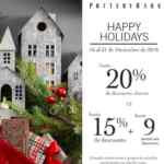 Happy Holidays Pottery Barn: Hasta 20% de descuento ó hasta 15% + 9 msi