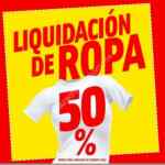 Liquidación de ropa en Mega Soriana: 50% de descuento en prendas con etiqueta roja