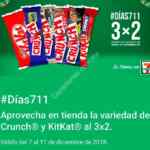 Promoción 7-Eleven #Días711: 3x2 en chocolates Crunch y Kit Kat