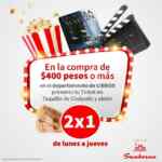 Promoción Sanborns Cinépolis de 2x1 en la compra de $400 en libros y revistas