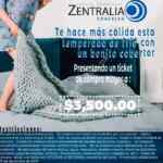 Promoción de Navidad Zentralia Coacalco: cobertor de regalo en compras de $3,500 o más