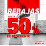 Rebajas Martí 2019 de hasta 50% de descuento en toda la tienda