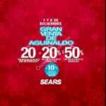 Sears Venta de Aguinaldo 2018: hasta 50% de descuento o 20% + 20 meses sin intereses
