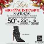 Shopping Intensivo Navideño Saks del 12 al 24 de diciembre: Hasta 50% de descuento + 25% adicional y msi