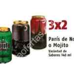 En Oxxo 3x2 en bebidas preparadas París de Noche y Mojito