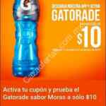 Cupón 7-Eleven de Gatorade sabor moras 600 ml a $10 pesos