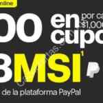 En Best Buy $100 en cupones por cada $1000 de compra pagando con Paypal