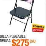 En Home Depot 4x3 en silla plegable (4 sillas por $825)