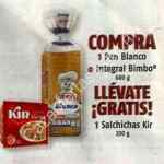 En Oxxo salchichas Kir Gratis en la compra de un pan Bimbo grande
