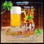 En Ponte Almeja segundo tarro de cerveza a sólo $1 peso de lunes a viernes
