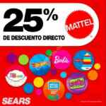En Sears 25% de descuento en juguetes marca Mattel