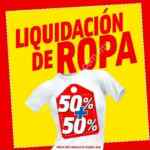 Liquidación de ropa Mega Soriana: 50% de descuento + 50% de descuento adicional