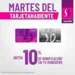 Martes de tarjetahabiente Suburbia: Obtén 10% en monedero electrónico pagando con tarjetas Suburbia