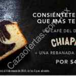 Nuevo cupón Starbucks Café del Día Alto de Chiapas + rebanada de panqué por $49