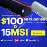 Promoción Best Buy de $100 en cupones por cada $1,000 o 15 MSI con Banorte, HSBC y Santander
