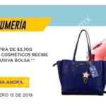 Promoción Palacio de Hierro de bolsa de mano de regalo en la compra de $3,700 en perfumería