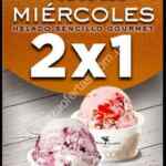 Promoción Santa Clara de 2x1 en helado sencillo gourmet todos los miércoles