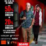 Promoción Sears regreso a clases: Hasta 50% de descuento + 20% adicional en el departamento de universitarios