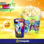 Promocionales Cinépolis Dragon Ball Super: Broly de vaso y cubeta metálica desde $27